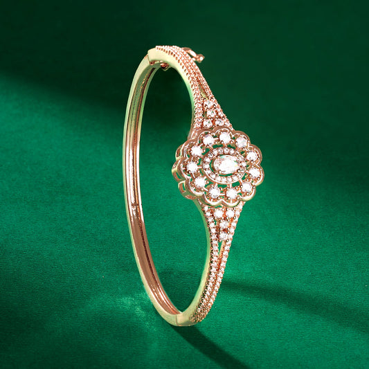 Teejh Indira Illumination CZ Stones Rosegold Bracelet