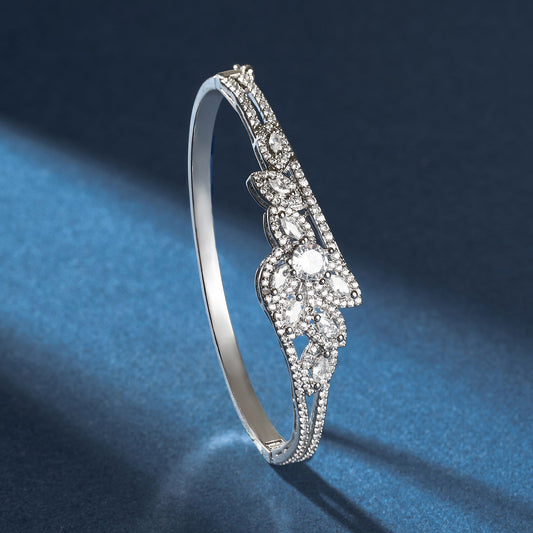 Teejh Madhunika Mirage CZ Stones Silver Bracelet