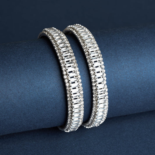 Teejh Nayab Silver Bangles