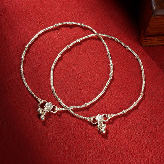 Teejh Saashi Silver Payal