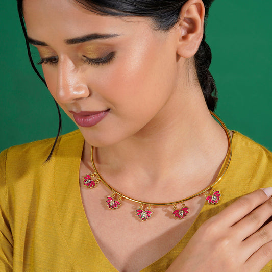 Feeling Jhakaas Fuschia Pink Necklace