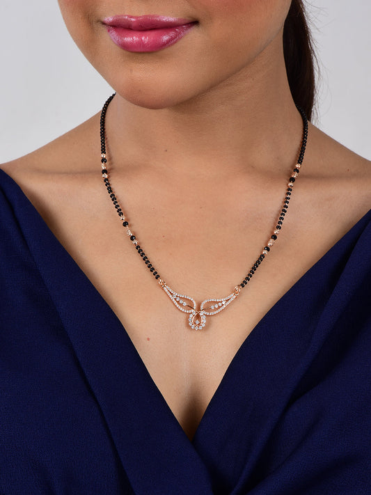 Rose Gold Plated Mangalsutra for Girls and Women