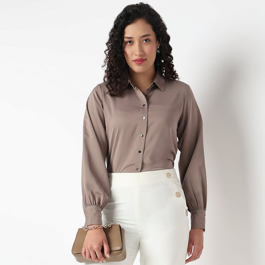 Full Sleeve Solid Shirt