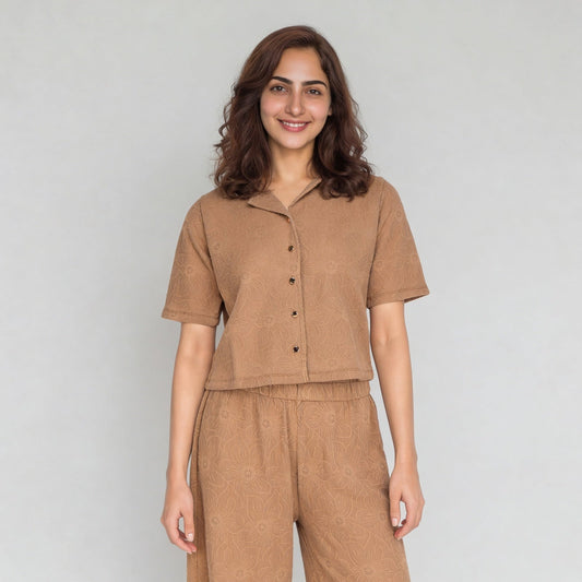 Embroidered Half Sleeve Shirt