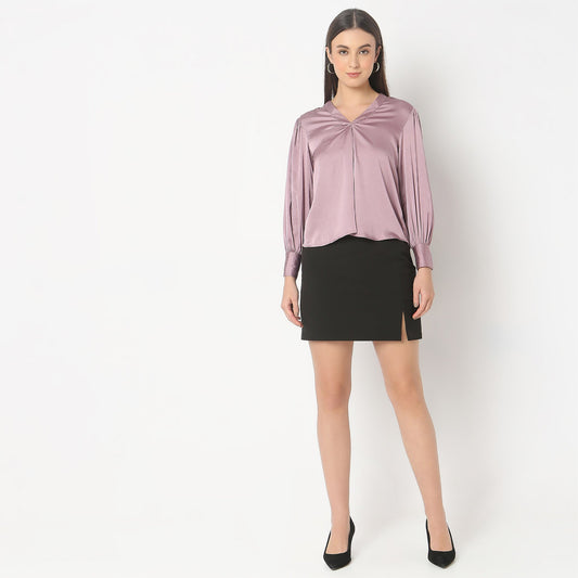 Regular Fit Solid Top