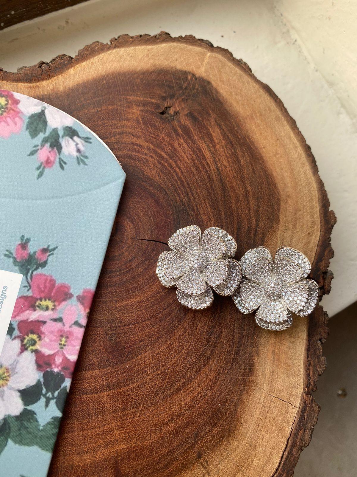 In Full Bloom Oversized Diamond Studs