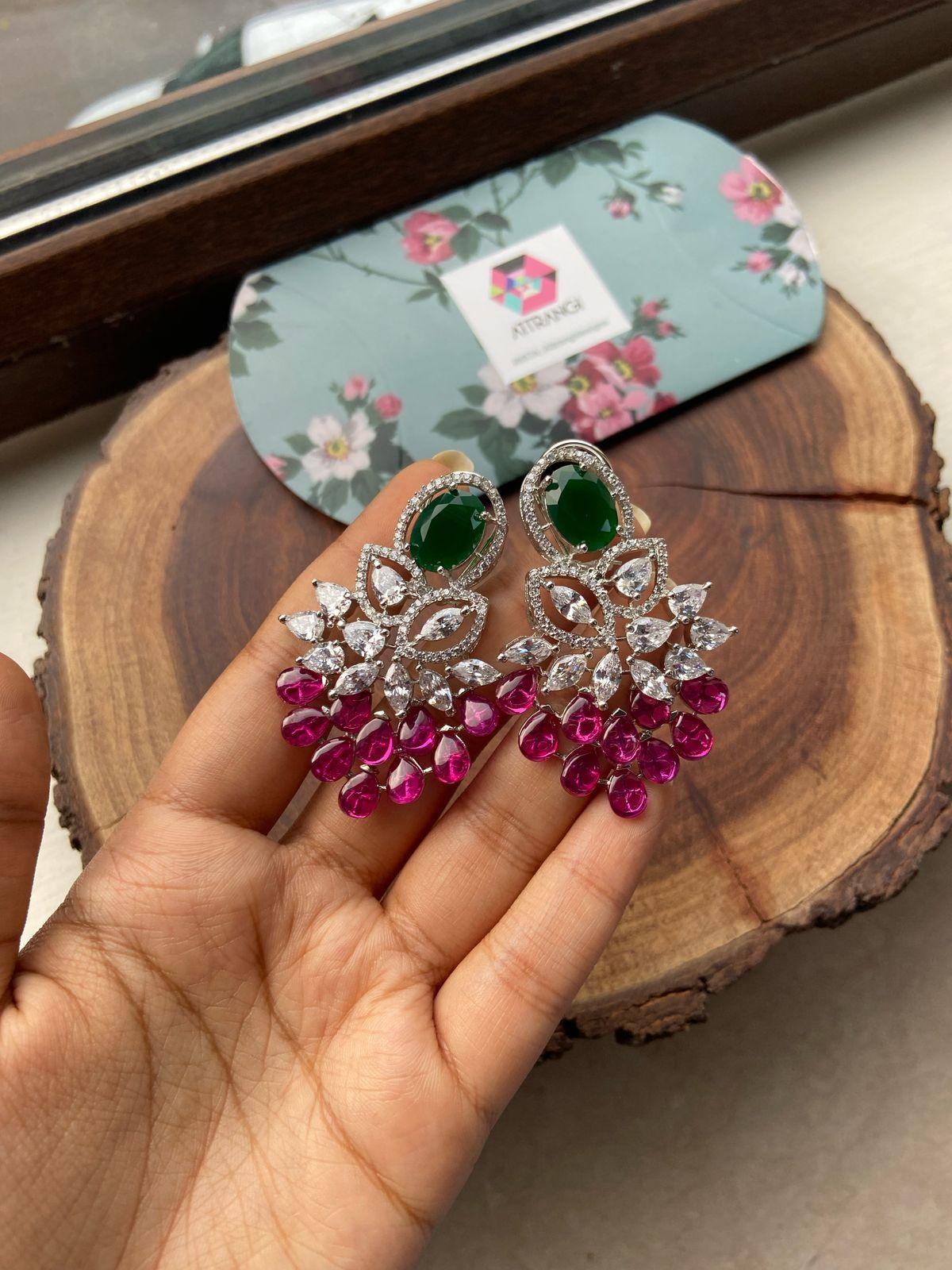 Duet Rhaspody Statement Diamond earrings | GemZ