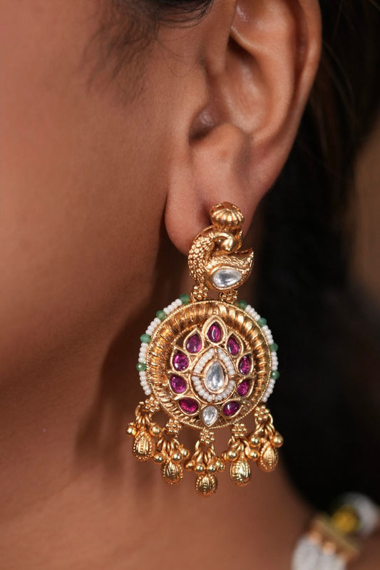 Gautami Intricate Gold Traditional Necklace Set | Sone Pe Suhaga