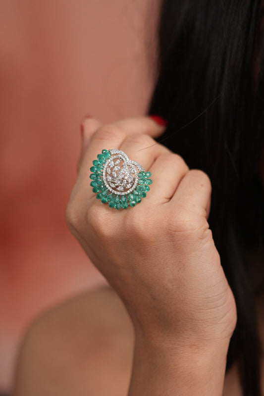 Elowen Pastel Beaded Diamond Ring | LaLa Land 2.0