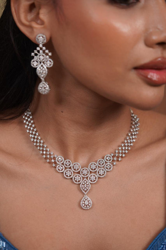 Casava Diamond necklace Set | Mid Sized