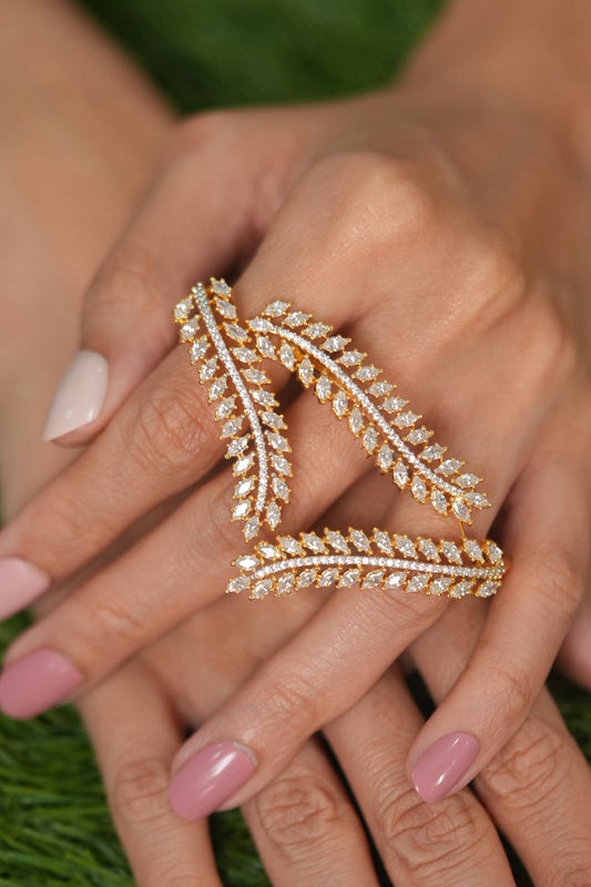 Kay Enveloping 3 Way Diamond Cuff Ring | Statement