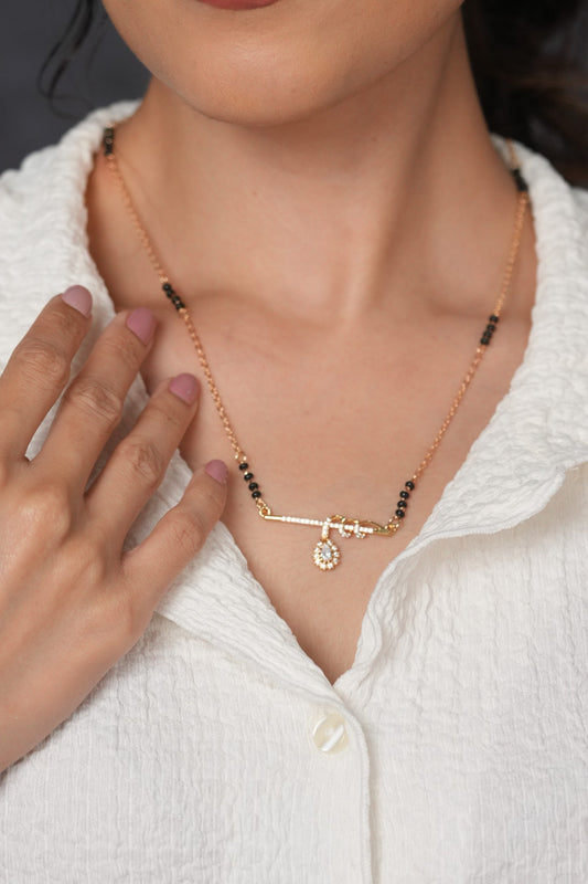Jeevanbhar Single Line Diamond Mangalsutra | Daily Wear