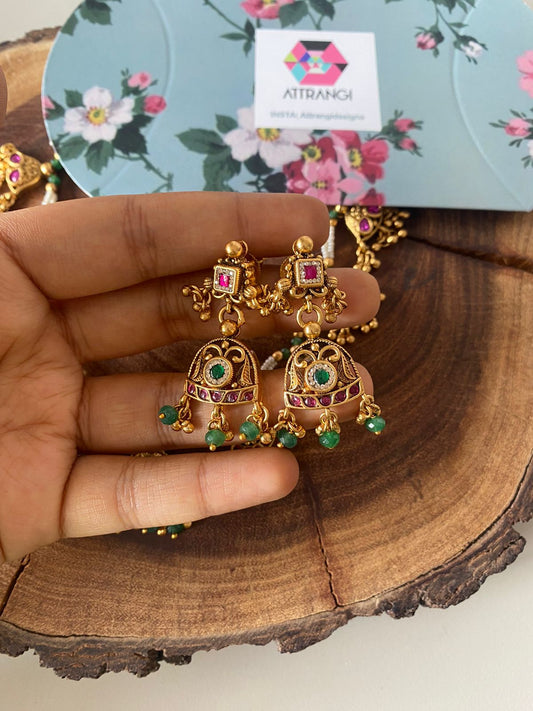 Sone ki Cheed Dainty Pearl Necklace Set | Sone Pe Suhaga