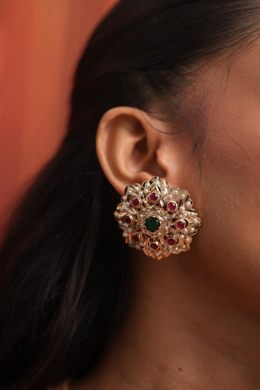 Valima Floral Jadaau Oversized Studs