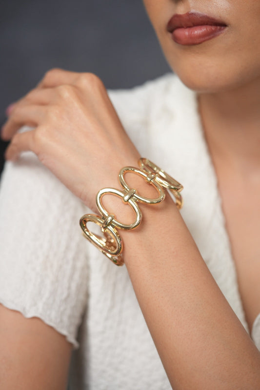 Santorini Glow Link Chunky Western Party Wear Bracelet