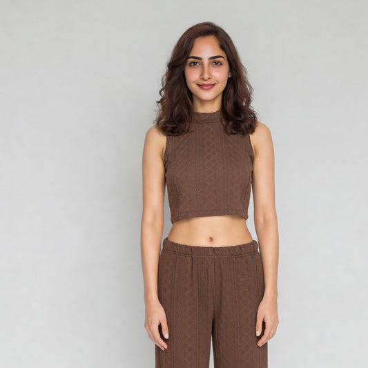 Slim Fit Sleeveless Crop Top