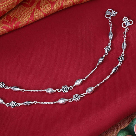 Yashvi Oxidised Anklets