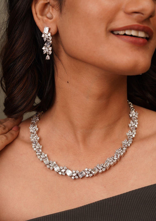 Catherine Diamond Necklace - Attrangi