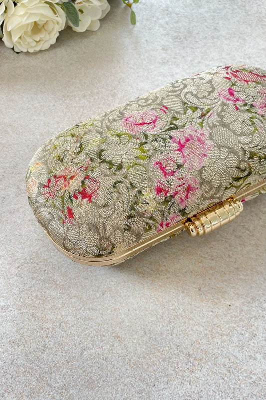 AMYRA - Elora Capsule Clutch - Grey
