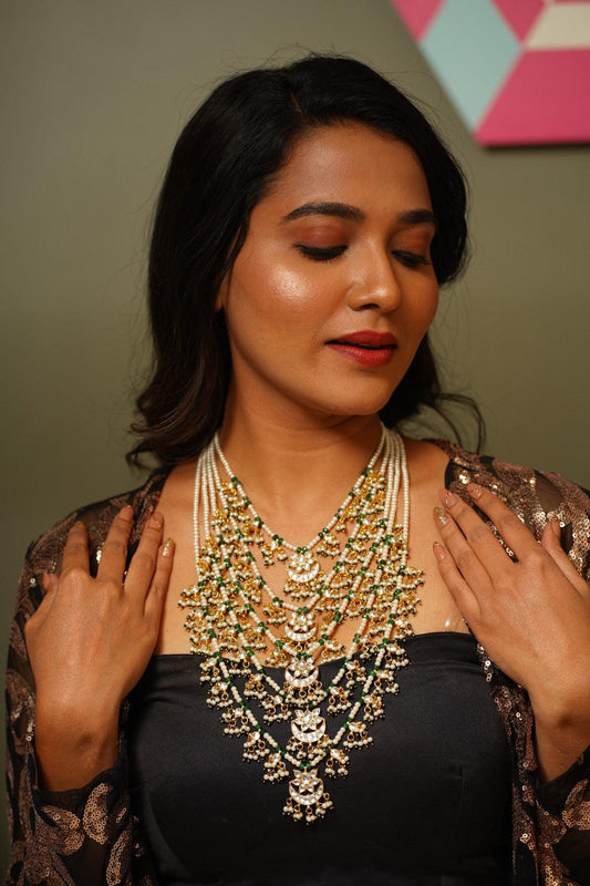 Paneri Paachladaa Raani Haar | Traditional Necklace - Attrangi