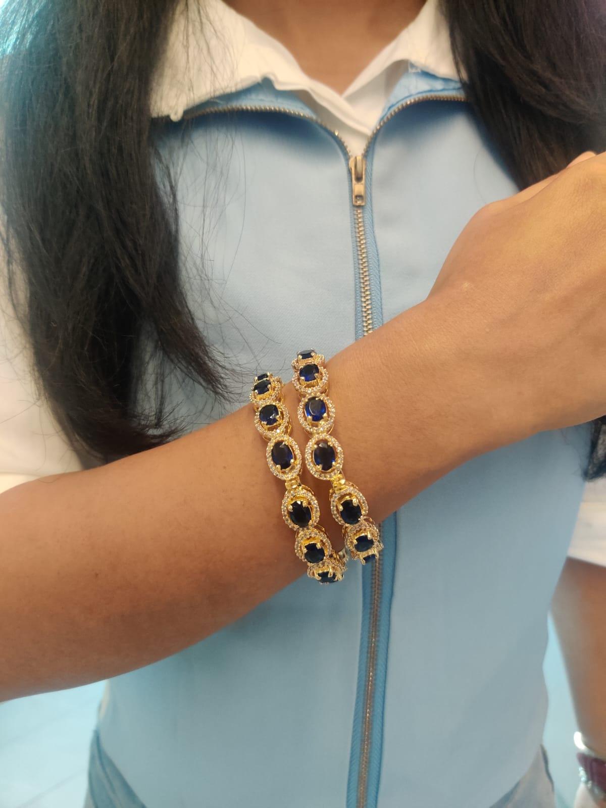 Potta Blue Bangles - Attrangi