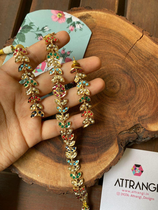 Tehnaaz Jadaau Navarata Necklace / Choker Set - Attrangi