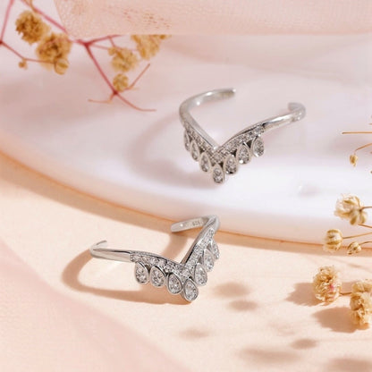 925 Sterling Silver Crown Silver Adjustable 925 Silver Toe Ring for Women – Zavya
