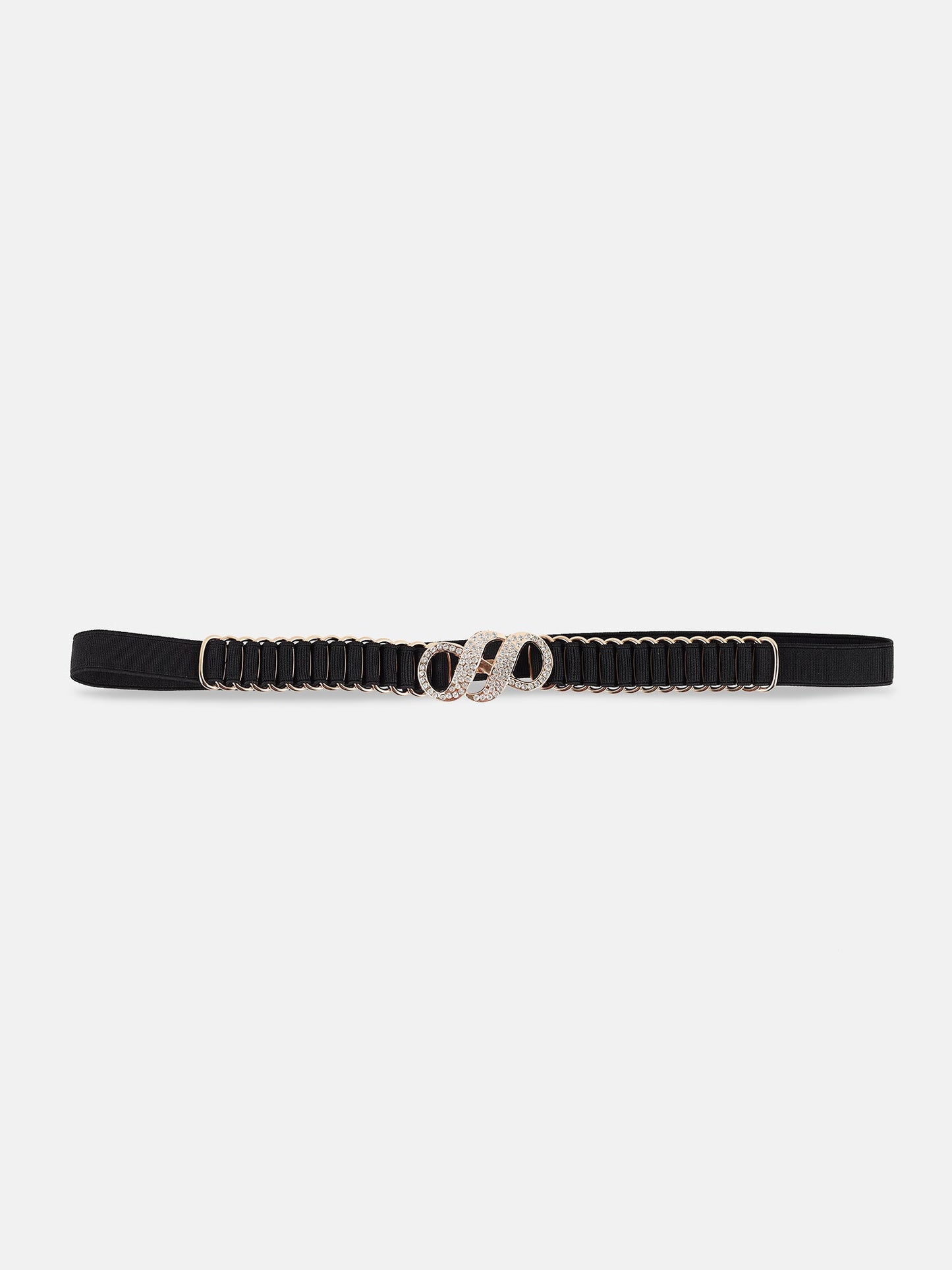 Embelished Infnity Buckle Belt