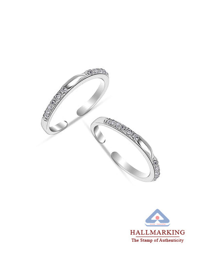 CZ Leaf Adjustable Toe Ring
