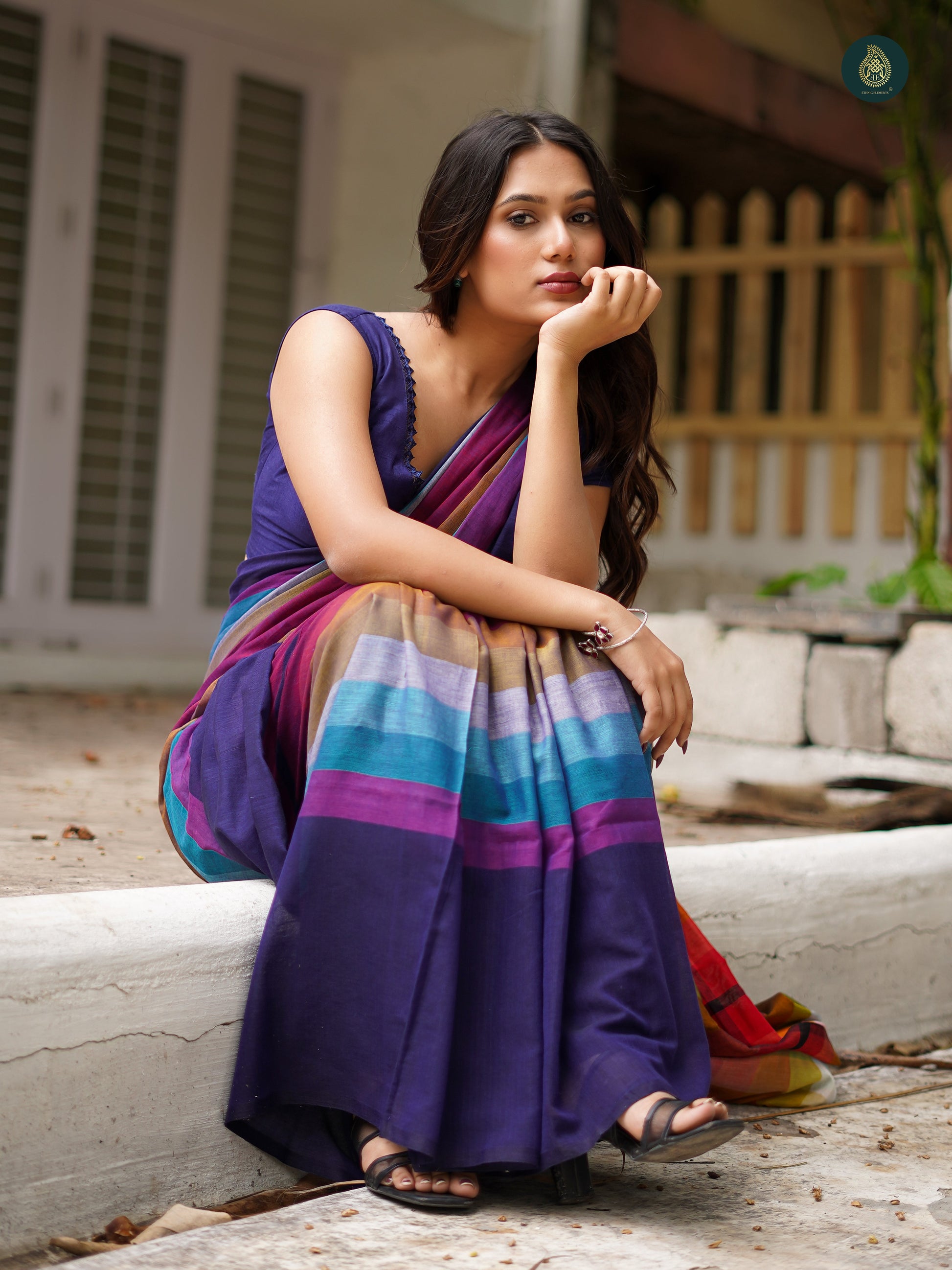 Mul Cotton Saree Rainbow Series - Artisan'S Choice