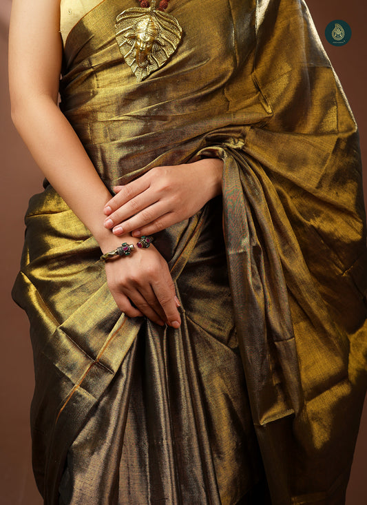 Handloom Mul Cotton Tissue Saree - Chilled Creations