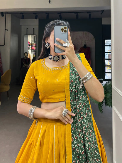 Pure Cotton Gamthi Kodi Work Navratri Special Chaniya Choli - Premium  from Ethenika.com - Just INR 4590! Shop now at Ethenika.com 