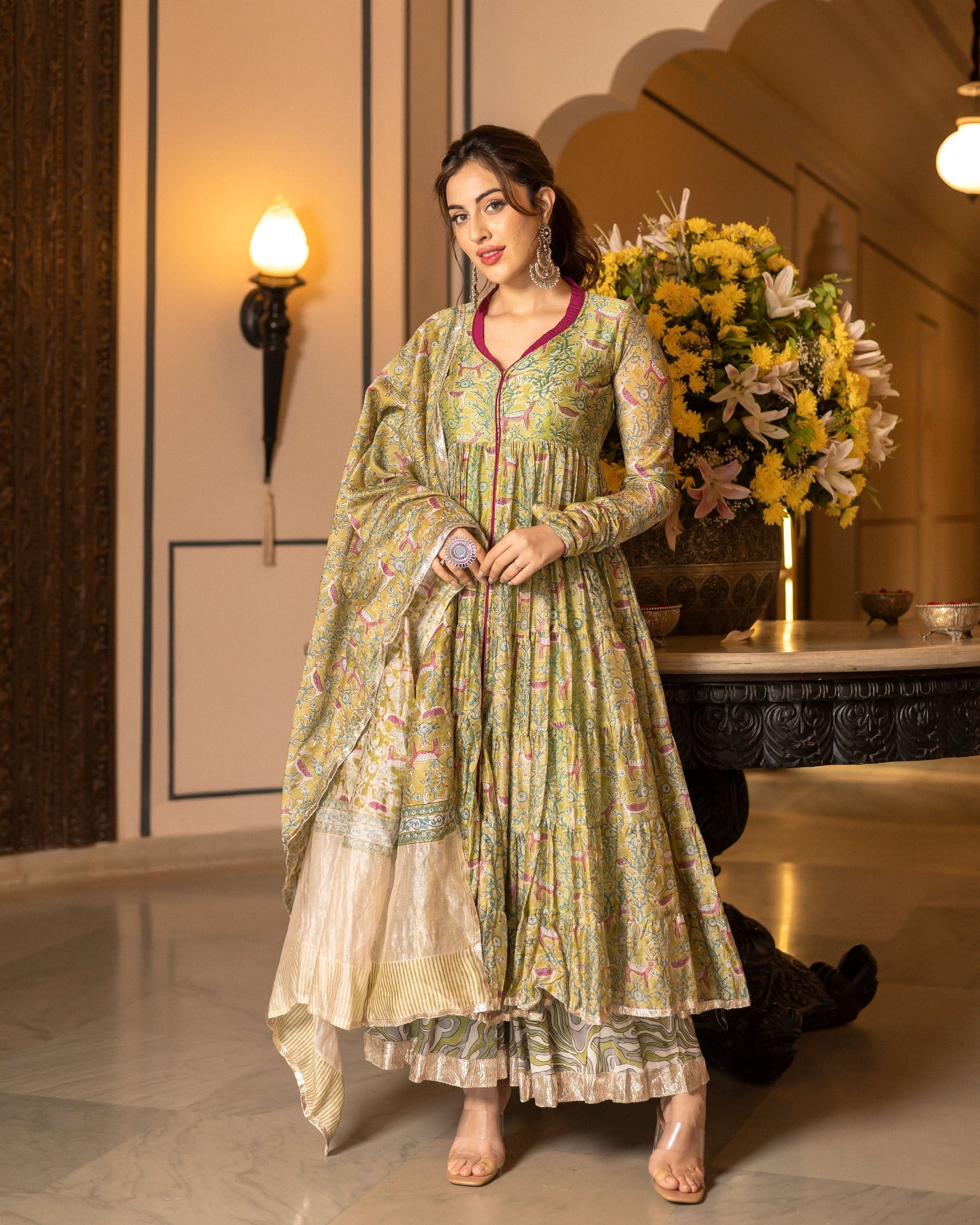 Samyukta Chanderi Gotapatti Sharara Set