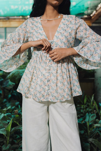 OCEAN BIRD COTTON TOP