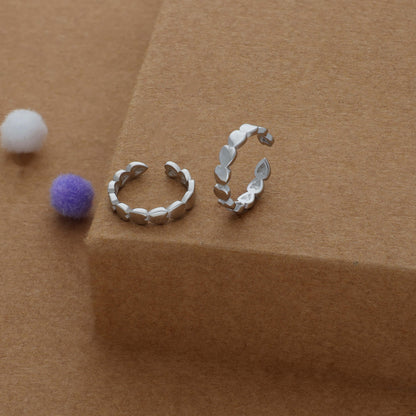 Textured Hoop 925 Silver Toering