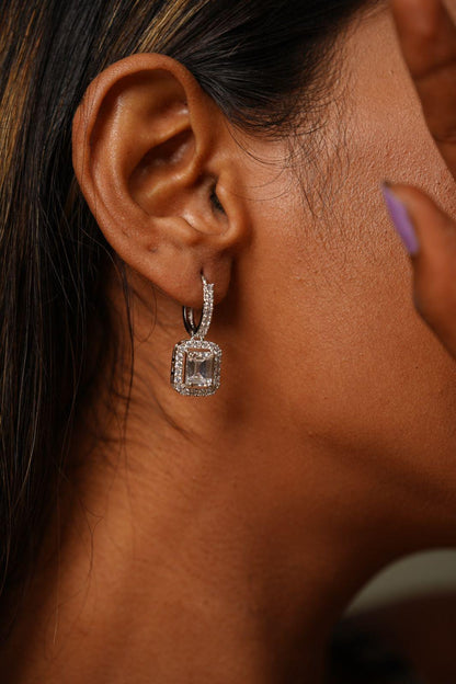 1 Carat Emerald Cut Halo Bali - Attrangi