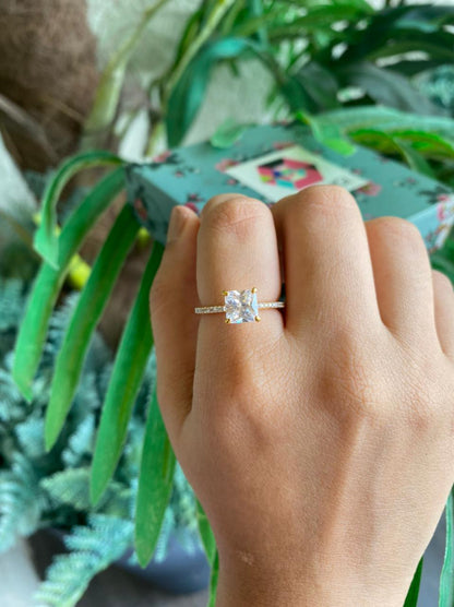 1 Carat Princess Cut Daily Wear Ring - Attrangi