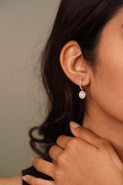 1 Carat Round Diamond Bali | Daily Wear - Attrangi
