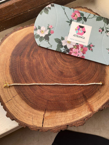10 Cent Daily Wear Diamond Tennis Bracelet - Attrangi