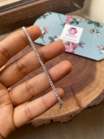 10 Cent Daily Wear Diamond Tennis Bracelet - Attrangi