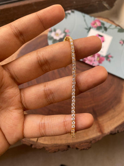 10 Cent Daily Wear Diamond Tennis Bracelet - Attrangi