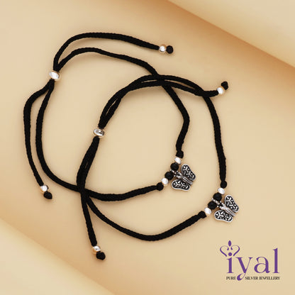 Gorgeous Butterfly 925 Silver Thread Anklet