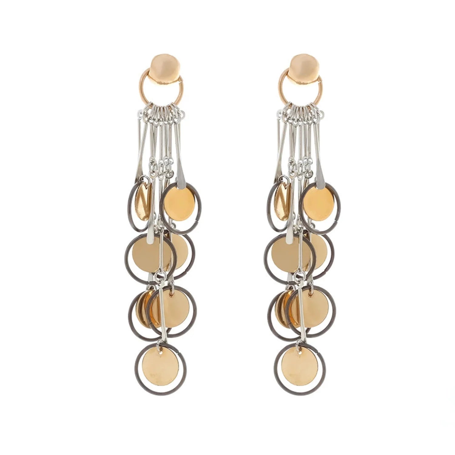 Geometric Dangle Pin Earrings JLT13318