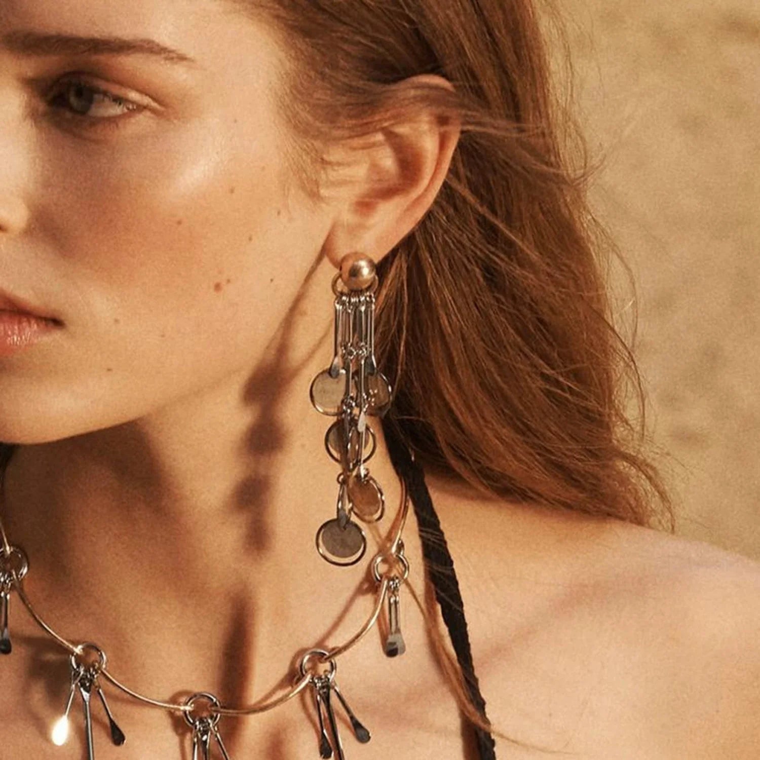 Geometric Dangle Pin Earrings JLT13318