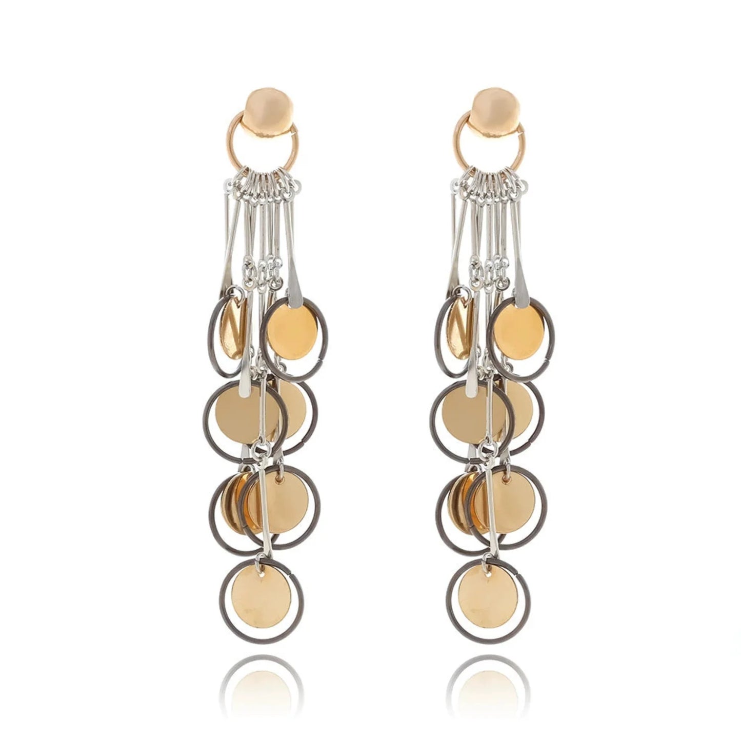 Geometric Dangle Pin Earrings JLT13318