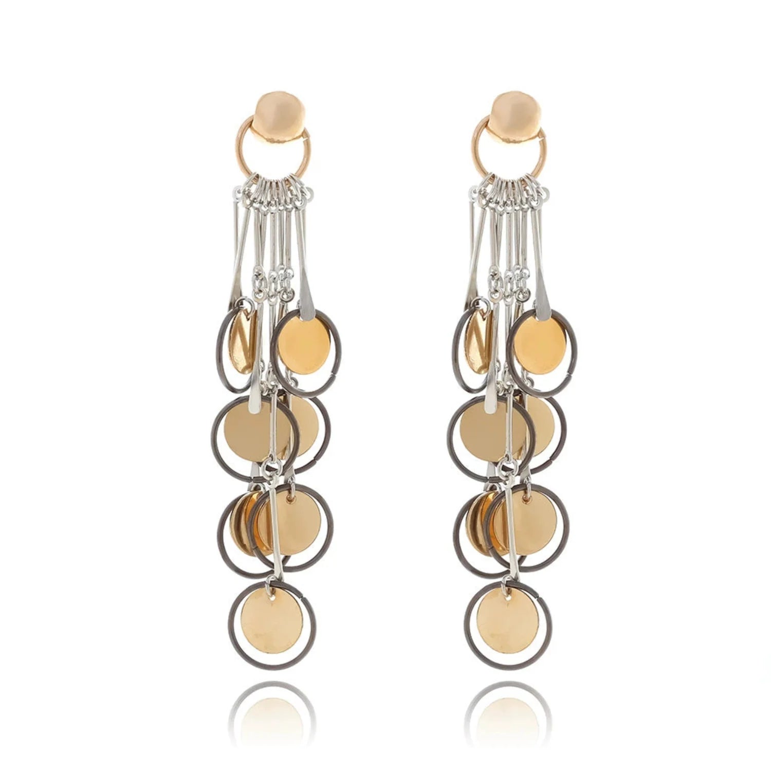 Geometric Dangle Pin Earrings JLT13318