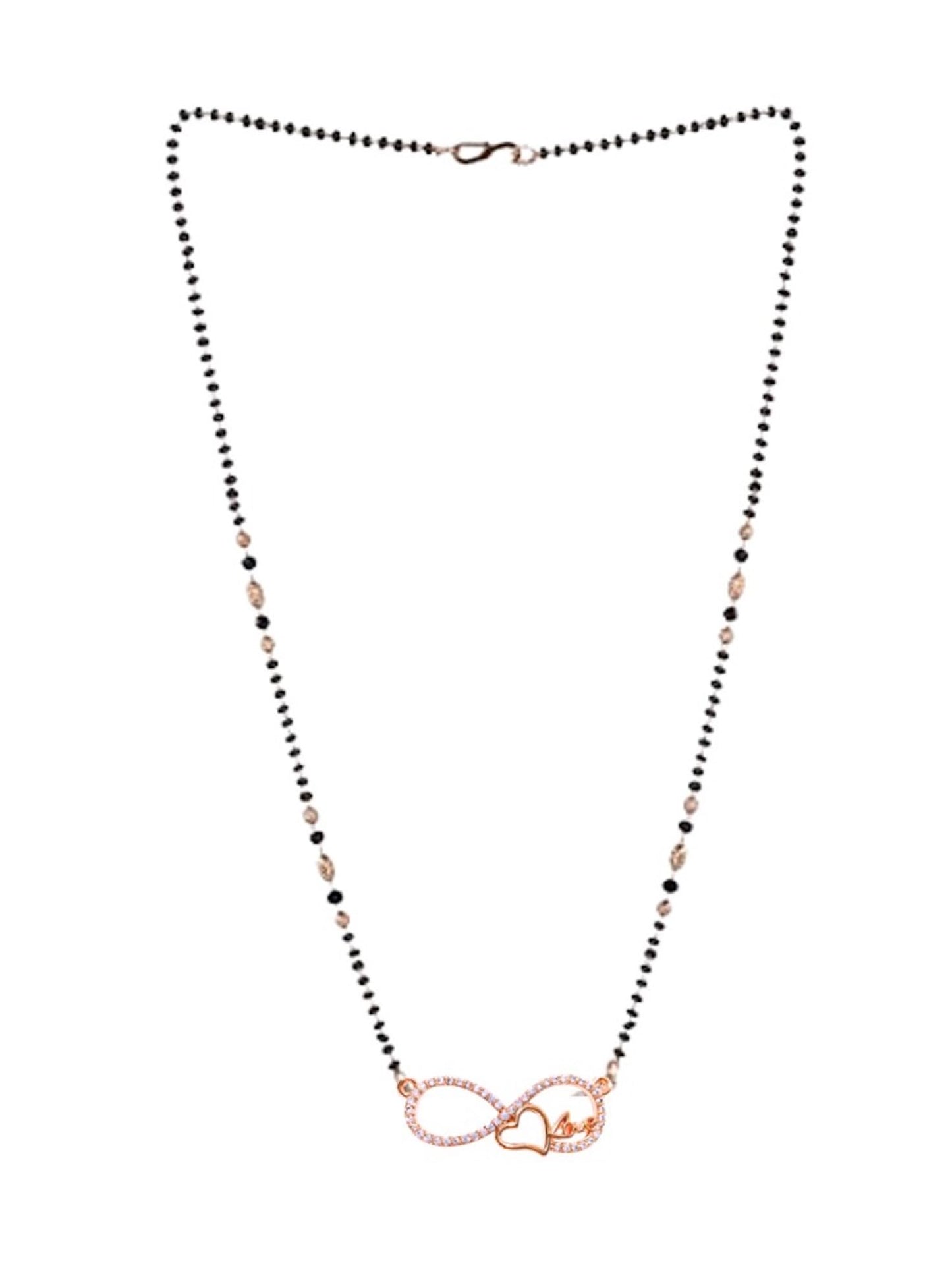 Mangalsutra Necklace with Infinity Heart Pendant