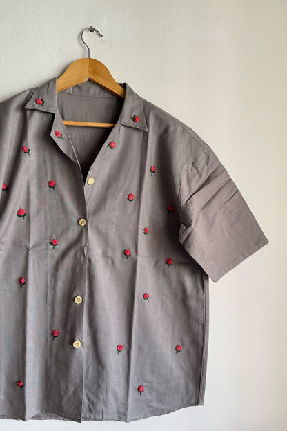 Grey Flora Shirt