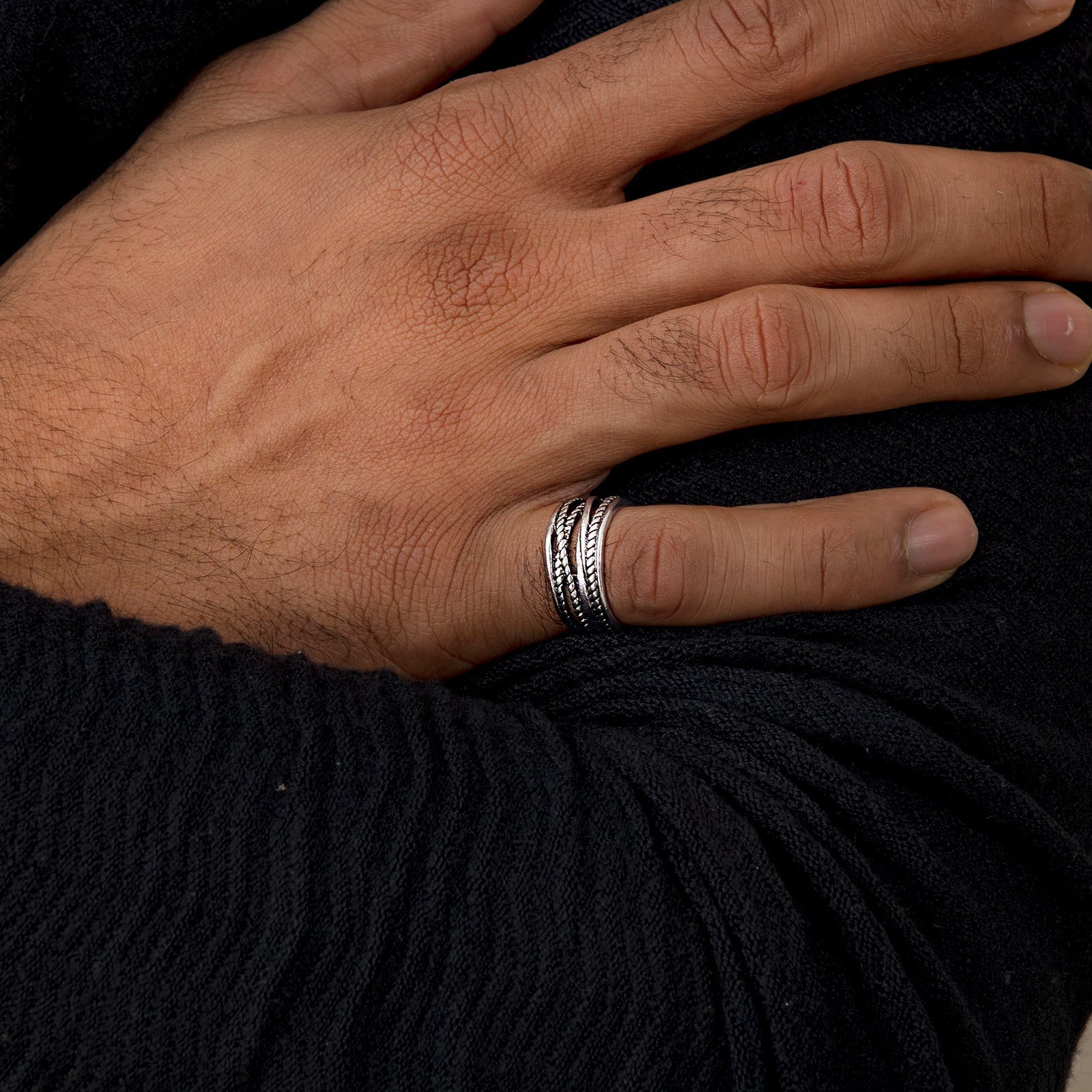 Oxidized Silver Ring