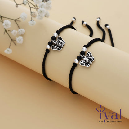 Gorgeous Butterfly 925 Silver Thread Anklet